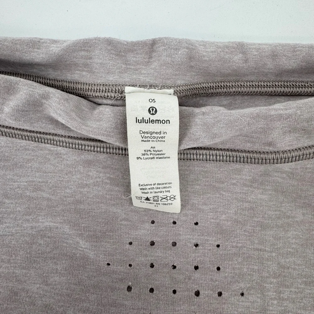 Lululemon Run Fast Neck Warmer‎ Gaiter Heathered Mauve OS Adjustable Cinch OS